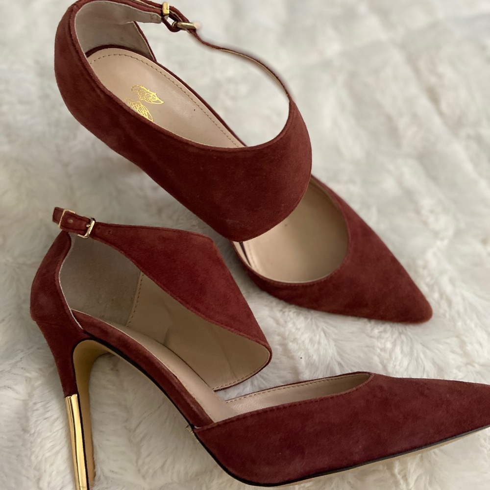 Suede heels